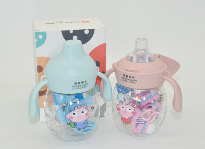 Peppa pig inspired cute sippy cup for infants and toddlers with