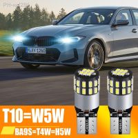 2PCS T10 W5W BA9S Car LED Bulbs T4W SMD Interior Dashboard Dome Reading Door Lamps White DC 12V Automobiles License Plate Lights