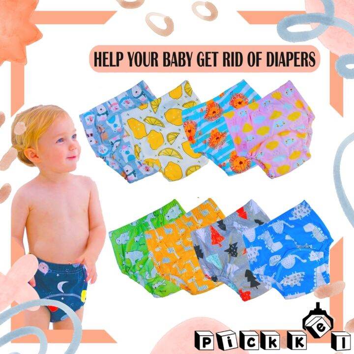 Baby Toilet Learning Training Potty Pants Toddler Underwear Reusable