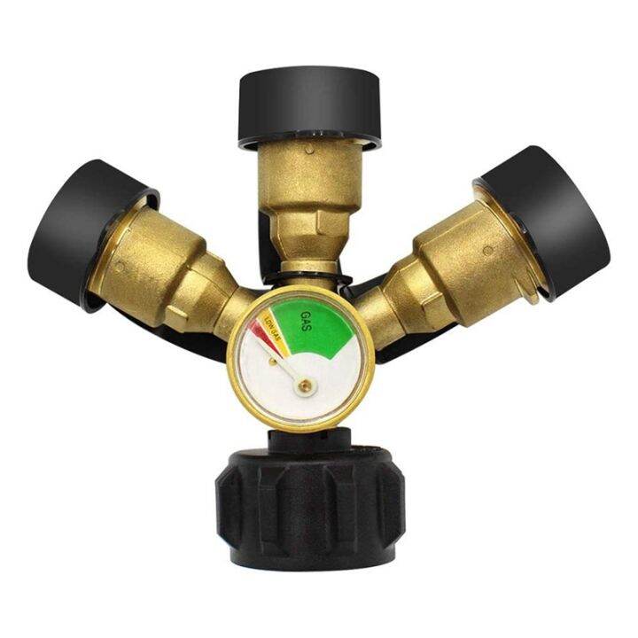 1-pcs-3-way-propane-splitter-3-y-propane-gas-splitter-propane-lp-tank-tee-gauge-adapter-with-gauge-and-shut-off-valve