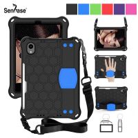 For Apple iPad Mini 6 Mini6 6th Gen 8.3 inch 2021 Case EVA Foam Kids Safe Shockproof Shoulder Hand Strap Stand Tablet Cover Bag Accessories