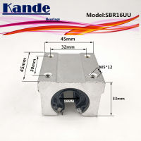 Kande Bearings 4pcs SBR16UU SBR16 UU SBR16 Open Bearing block CNC parts slide for 16mm linear guide SBR16 16mm SME16UU SME SBR