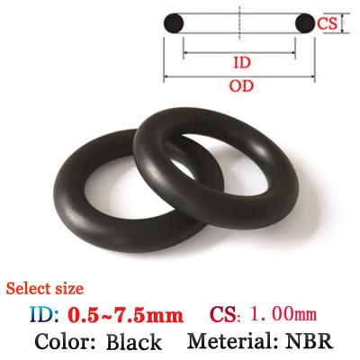 CS 1.0mm Fluoro Rubber O-Ring 10pcs Washer Seals Plastic gasket Silicone ring film oil and water seal gasket NBR material Ring Gas Stove Parts Accesso
