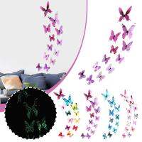 Nighttime Butterfly Glow Simulation Butterfly Festival Decal Wall Decoration Decoration 3D Y0C5