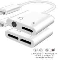 2 in 1 iphone Adapter AUX Charging Lightning to 3.5mm Cable Splitter For All Apple iPhone  lightning to 3 5 mm jack Cables