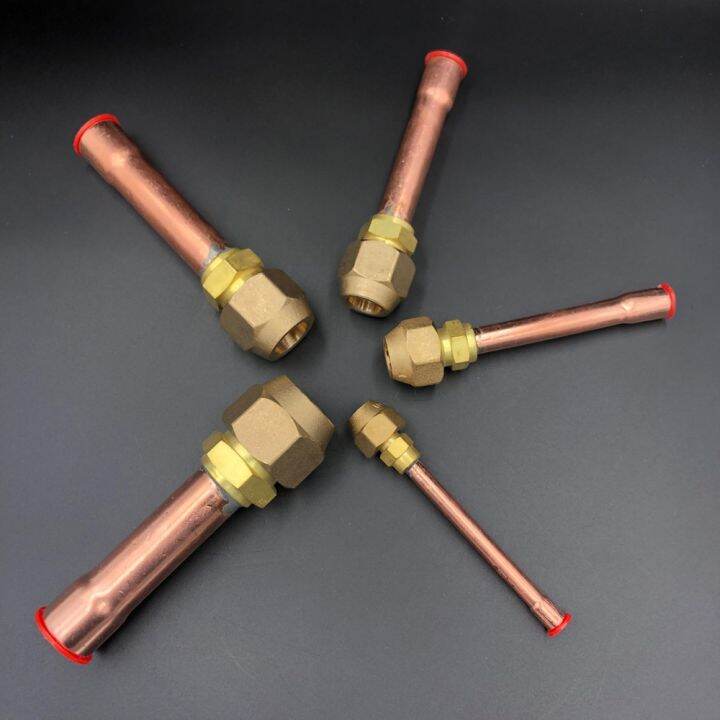 45-degree-sae-1-4-3-8-1-2-3-4-flare-connector-with-copper-tube-brass-pipe-fitting-connector-adapeter-for-air-conditioner