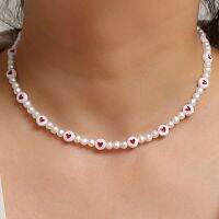 【CW】﹉  Pearls Strand Necklaces European Fashion Short Necklace Collarbone Chain Banquet Advanced Jewelry