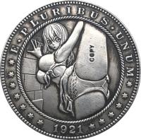 เหรียญนิกเกิ้ล Hobo 1921-D Usa Morgan Dollar Copy Type 86