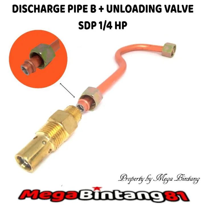 Discharge Pipe B Check Valve Kompresor+selang Tanda Tanya Kompresor 1 ...