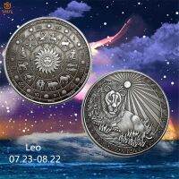 【】 RSLN Studio เหรียญกลุ่มดาวสะสมมูลค่าของขวัญ2019ทองสัมฤทธิ์งานฝีมือนูน Leo Mars Token