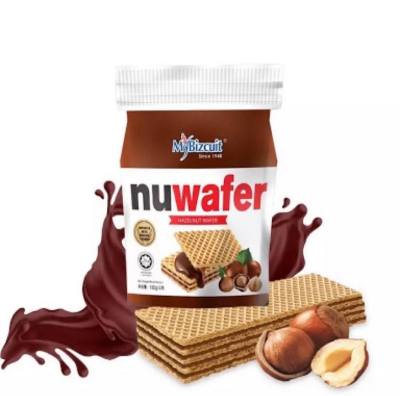 ์Nuwafer Hazelnut Wafer นูเวเฟอร์ เวเฟอร์สอดไส้ช็อกโกแลตฮัลเซลนัท ขนาด 130 กรัม