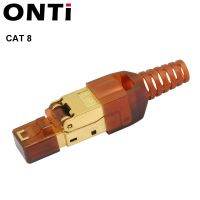 【Sleek】 ONTi RJ45หุ้มฉนวนกันความร้อนเครื่องมือ Cat 7 / Cat6A ปลายปลั๊ก Cat7/ช่องเสียบ Cat7 Cat6A 23/24AWG