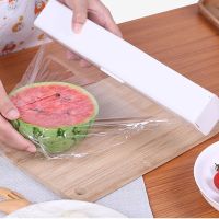 Kitchen Cling Film Wrap Dispenser Plastic Cutting Box Food Film Wrap Cutter Storage Holder Plastic Cling Wrap Kitchen Tool