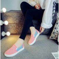 XiaoyuluCasual Women Sport Shoes Slip On Breathable Embroidery Sneaker