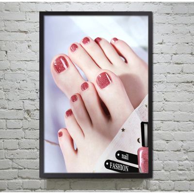 Nordic Nail Shop Beauty Salon เท้าเล็บโปสเตอร์ภาพผ้าใบ Wall Art Home Decor ห้องนั่งเล่น Decoration