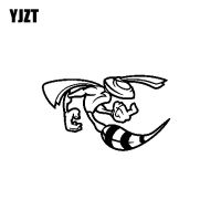 【cw】 YJZT 9.2CMx15.8CM Decal Mighty Bee Hornet Wasp Car Stickers Motorbike Bike Vinyl Bike Black/Silver C19-0027