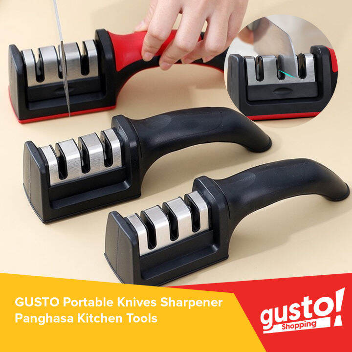 Gusto Portable Knives Sharpener Panghasa Kitchen Tools 