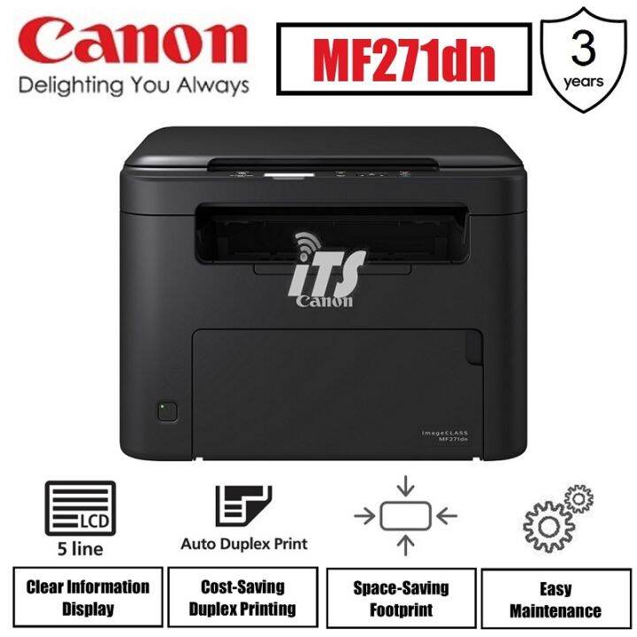 Canon imageCLASS MF271dn 3-in-1 Monochrome Multifunction Printer (Print ...