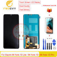 FWDGVY 6.47 "AMOLED ของแท้สำหรับ Xiaomi Mi Note 10 Lite/mi Note 10 /Mi Note 10 Pro รองรับ Digitizer จอแสดงผล LCD แบบสัมผัสหน้าจอ Lcds + ฟรีเครื่องมือซ่อมของขวัญ + กระจกเทมเปอร์1ชิ้น