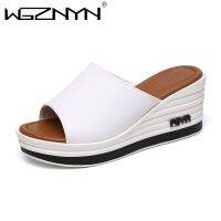 WGZNYN 2021รองเท้าแตะผู้หญิง,รองเท้าใส่ในบ้านรองเท้าแตะชายหาด Slip On Perempuan ฤดูร้อนลำลองระบายอากาศได้ดีรองเท้าบ้านสำหรับผู้หญิง Zapatos Mujer