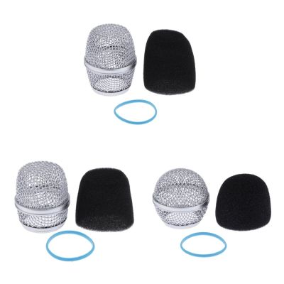 ：《》{“】= Replacement Microphone Ball Head Mesh Grill Head Microphone Grille Replacement Head DIY Replacement Parts For Shure Beta 57A 58A