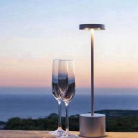 2X LED Bar Table Lamp Modern Restaurant Dinner Stand Light Fixtures Rechargeable Battery Desk Lamp Dining C