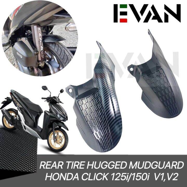 RGMOTOR Motorcycle Rear Tire Hugger Fender Mudguard Splash Guard Protector For Honda Click V1 V2 I.868342486