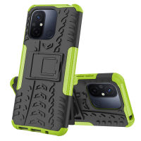 เคส Poco C55 Case หรูหรา PC + TPU Stand Armor ShockProof