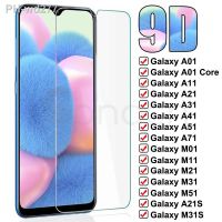 9D Protective Glass For Samsung Galaxy A01 Core A11 A21 A31 A41 A51 A71 Screen Protector M01 M11 M21 M31 M51 Safety Glass Film