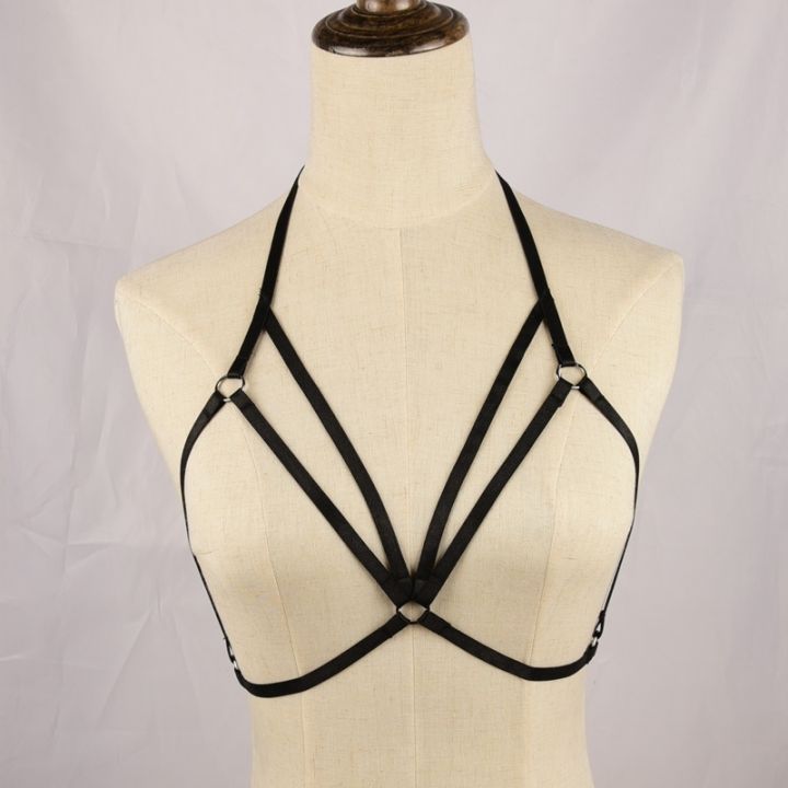 yf-jlx-harness-adjustable-harness-cup-less-cupless-bondage-erotic-frame-fetish-bodysuit-o0329