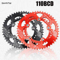 SportsTop Chainwheel อะไหล่จักรยาน110BCD จักรยานเสือหมอบวงรีรูปไข่จักรยาน (พร้อมแผ่นเหล็กคู่5แผ่น)