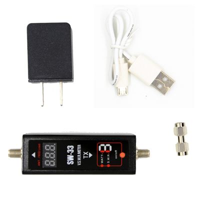 1Set SW-33 Mini Power SWR Meter VHF/UHF Portable Tester for Two Way Radio Antenna Tester Counter