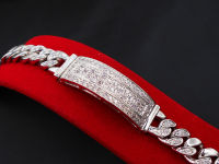 Mens Bracelet Classic Jewelry Thai Gold Plated with CZ Diamond Weight 3 Baht