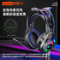 เหมาะสำหรับ Lenovo Laiku 7.1ช่อง HT406หูฟังเล่นเกมส์สายเปล่งแสงหูฟัง Computersfeilei55417652 Esports