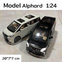 โมเดล alphard สวยงามเหมือนจริง มีไฟหน้าไฟหลัง สามารถเปิดประตูได้ทุกด้าน ขนาด 20cm x 7cm x 7 cm  1:24