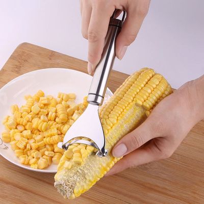 สแตนเลสข้าวโพด Stripper ข้าวโพดนวดอุปกรณ์ Easy Peeling Corn Kerneler Peeler ผลไม้ &amp; ผักเครื่องมือ/ข้าวโพด Strippe