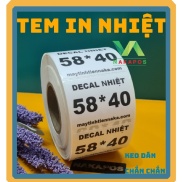 Decal tem cân điện tử, in tem trà sữa, in nhãn 58x40mm