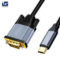 Me【คลังสินค้าพร้อม】สายแปลง Type-C เป็น Vga Usb3.1โทรศัพท์มือถือโน้ตบุ๊คจอภาพโปรเจคเตอร์สายอะแดปเตอร์ Usb C เป็น Vga