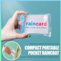 5Pcs Mini Travel Portable Raincoat Outdoor Waterproof Rainwear Disposable Camping Hiking Ponchos Rain Cover Travel Accessories