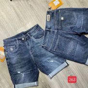 Quần jean nam, quần short jean nam, chất liệu denim co giãn tốt