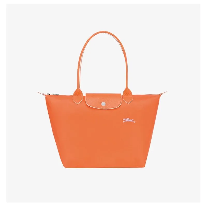 Orange Original longchamp 70th anniversary limited edition women's bags  Shopping Bag Tote bag 1512 