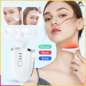 Electric Microcurrent Ion Face Massager Heating Vibration Facial Lifting  Anti-wrinkle Tighten Beauty Tool Free Shipping