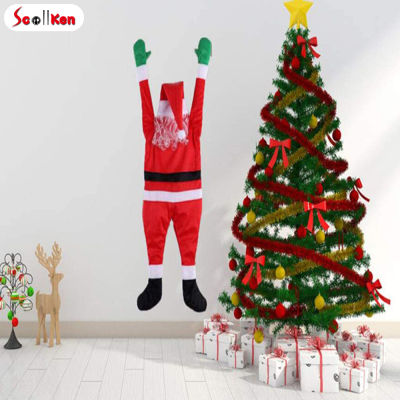 ScottK ตกแต่งซานต้าคลอสคริสต์มาสสำหรับปีนเขากลางแจ้งและในร่มชุดซานตาคลอสสำหรับตกแต่งห้องจัดปาร์ตี้คริสต์มาส