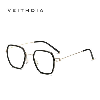 VEITHDIA แว่นตา TR90น้ำหนักเบาทนทานต่อแสงสีฟ้าสำหรับ TR2255ผู้ชายและผู้หญิง