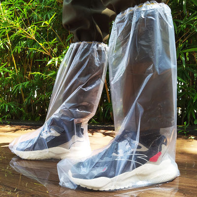 ถุงคลุมรองเท้า พลาสติก Leg Cover แพ็ค1คู่ ใช้แล้วทิ้ง ใช้ครั้งเดียว สีขาวพร้อมส่ง คลุมรองเท้ากันเปียก