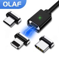 ร้อน hanoe413 - / Olaf 3A แม่เหล็กสายชาร์จ USB C ค่าใช้จ่ายได้อย่างรวดเร็วสายเคเบิลข้อมูล Micro USB Type C เคเบิ้ลสำหรับ Iphone ซัมซุง Xiaomi แม่เหล็กชาร์จ