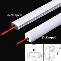 [ANYA Auto Parts] ไฟ LED แข็ง DC12V 50ซม. 20นิ้ว LED Strip SMD5730 36LEDs U/ V-Shape แบน LED อลูมิเนียมช่องแถบแข็งสำหรับแสงในร่ม