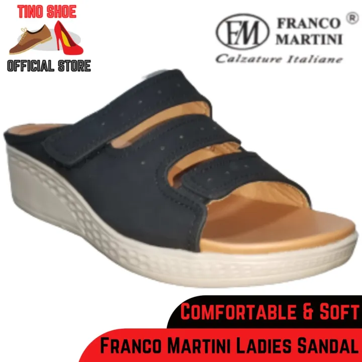 FRANCO MARTINI Ladies comfort casual sandals premium sole(30058) Dk