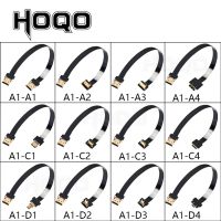 HDMI ที่เข้ากันได้กับ FPV HDMI Ffc HDMI สายแพ90องศา Micro/micro HDMI เป็น HDMI มาตรฐานขั้วต่อแผ่นวงจรพิมพ์20pin Fpv Micro HDMI 5ซม.