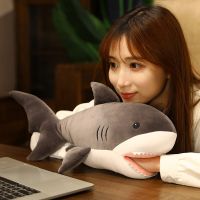50cm Cute Soft Shark Plush Stuffed Hand Warmer Ocean Sea Fish Kawaii Doll Toy Animals Pillow For Children Kids Birthday Gift